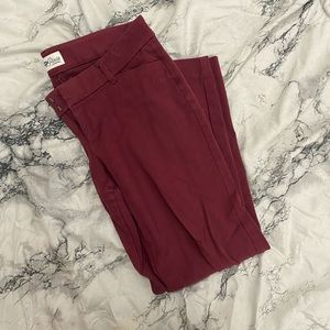 Old Navy Maroon Pixie Pants
